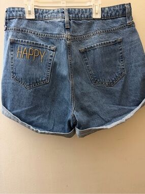 Wild Fable Highest Rise “HAPPY” Mom Shorts